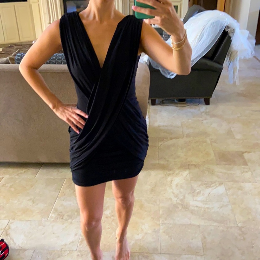 BCBG Maxazria mini dress black
